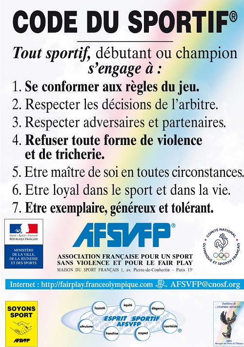 Code du sportif 2015 500px